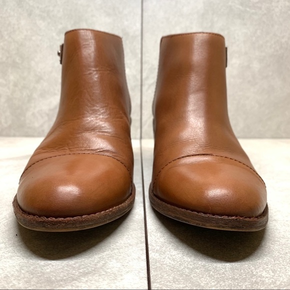 Madewell B8034 Dakota Cutoff cognac ankle boots size 8 - Picture 3 of 15